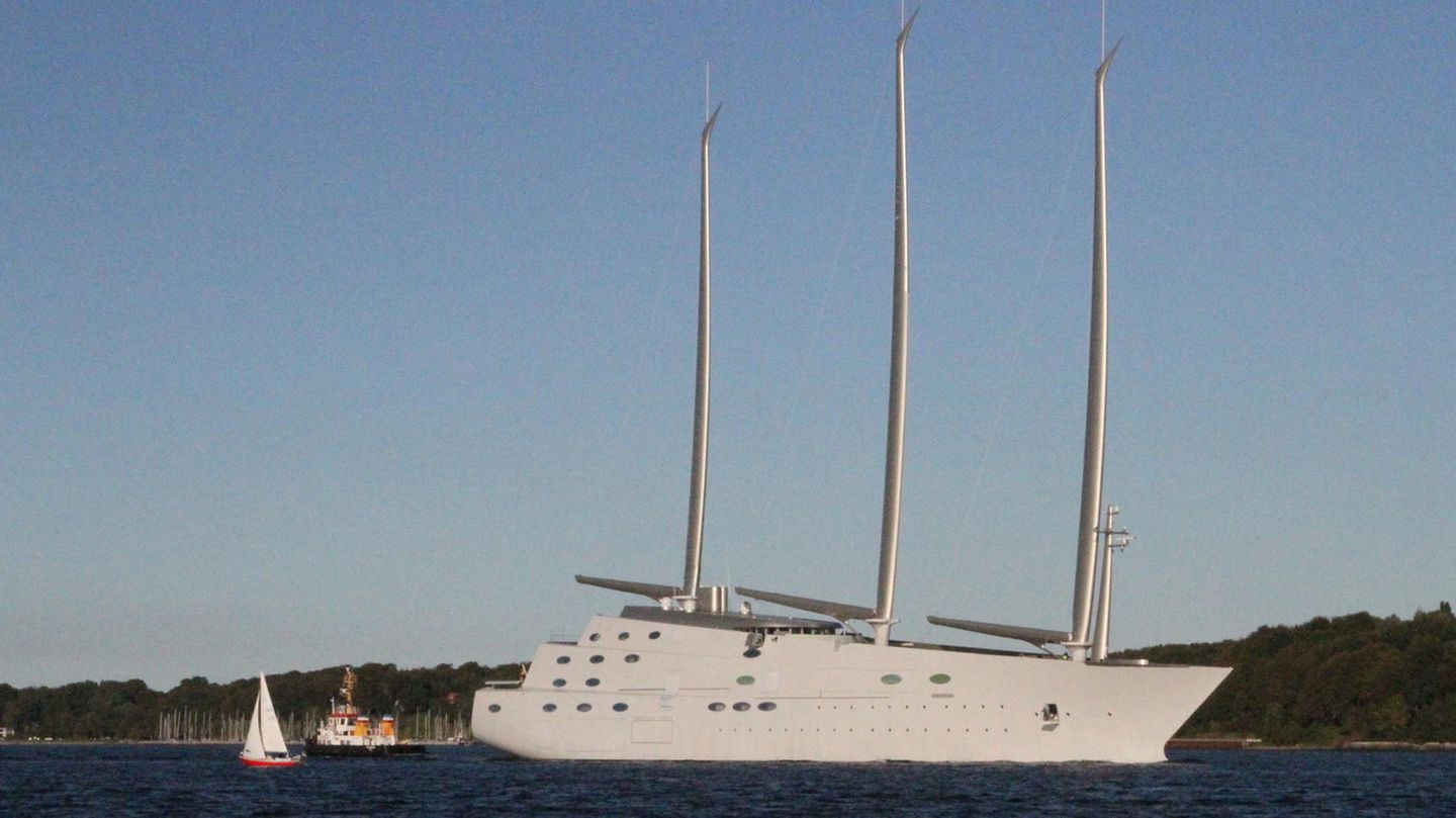 Die Yacht SY A von Andrei Igorewitsch Melnitschenko