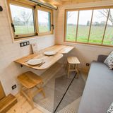 Der Wohn- und Essbereich.