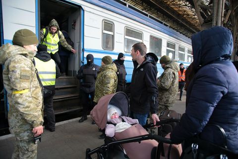 Ukraine-Krieg: Flüchtlinge in Lwiw