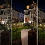 Insgesamt schlägt sich das iPhone SE (links) allerdings wacker. Auch wenn beim Nachtmodus des iPhone 11 Pro (Mitte) und des iPhone 13 Pro Max (rechts) mehr Farben und Details eingefangen werden, kann sich das Ergebnis trotzdem sehen lassen.