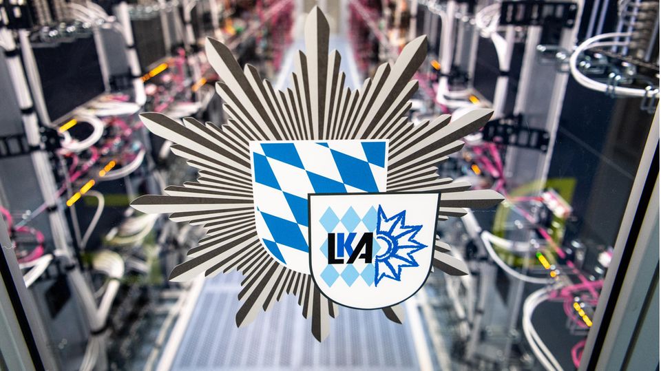 Ein Serverraum des bayerischen Landeskriminalamt (BLKA)
