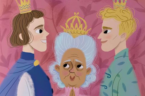 Illustration von heiratenden Prinzen