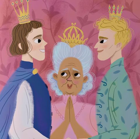 Illustration von heiratenden Prinzen