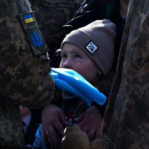 Beerdigung für ukrainische Soldaten