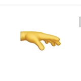Hand nach unten Emoji