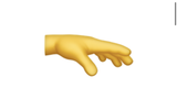 Hand nach unten Emoji