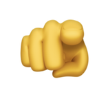 Finger zeigt auf Person Emoji