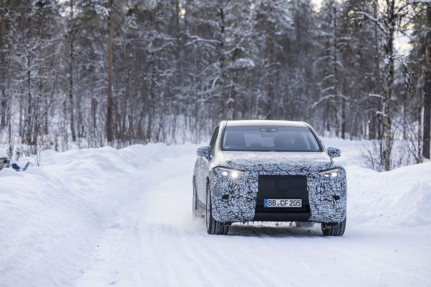 Das Mercedes EQS-SUV kommt Ende des Jahres in Deutschland auf den Markt