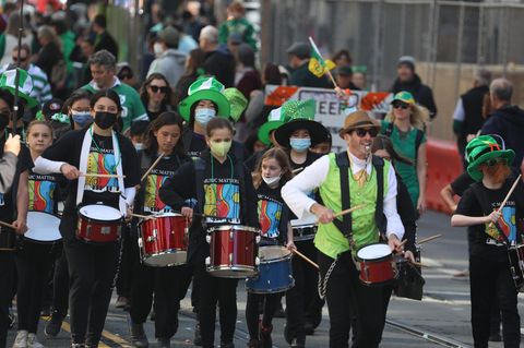 Parade zum St. Patrick's Day in San Francisco