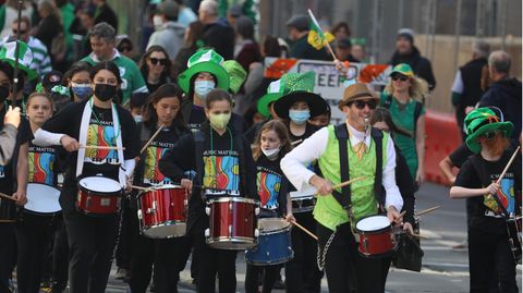 Parade zum St. Patrick's Day in San Francisco