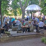 Kiew Schachspieler im Park