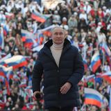 Putin im voll besetzten Lushniki-Stadion