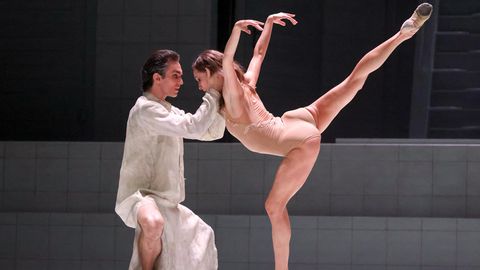 Olga Smirnowa während der letzten Generalprobe der Ballettadaption von Bulgakows Roman "Meister und Margarita"