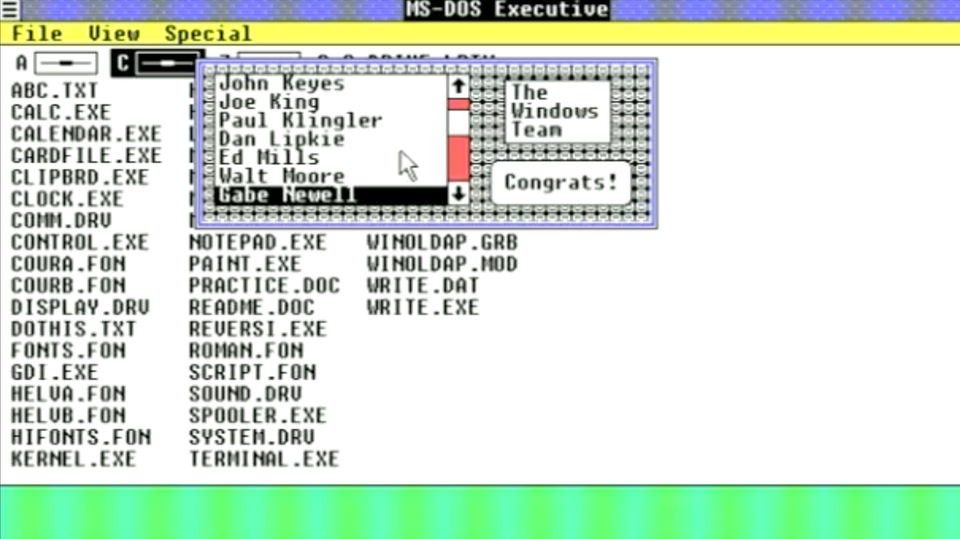 Windows 1.0 Screenshot