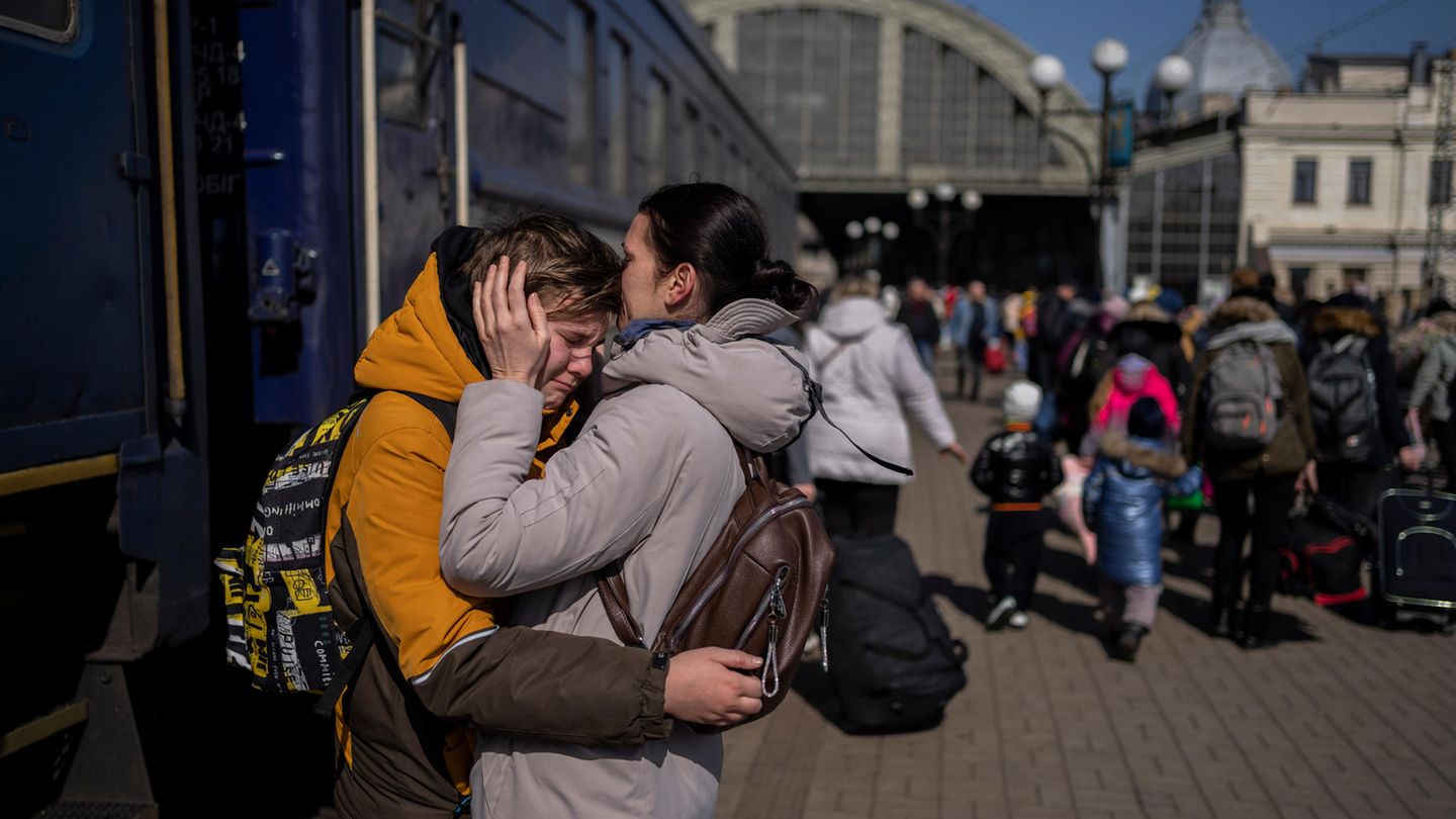 Aus der Ukraine flüchten zahlreiche Menschen