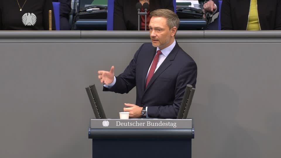 Video: Lindner - Schuldenbremse wird auch wegen Krieg ausgesetzt