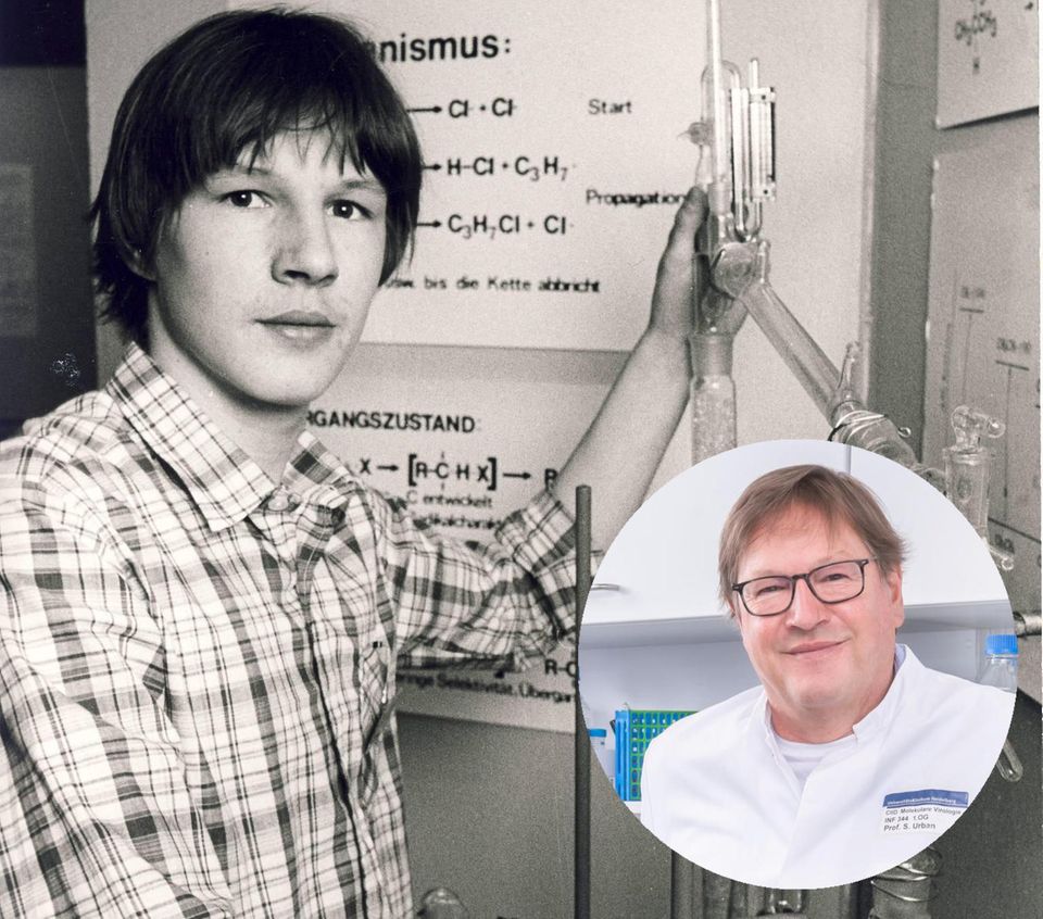 Damals und heute: Stephan Urban holte sich 1980 den Sieg in Chemie bei Jugend forscht (o.). Heute arbeitet er an der Uni Heidelberg