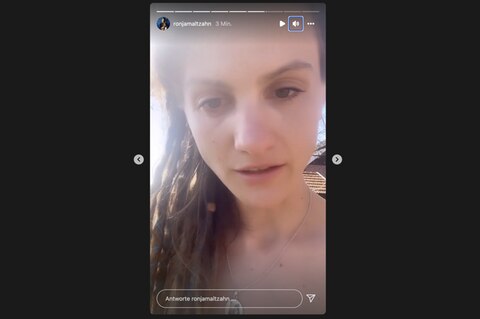 Ronja Maltzahn informiert auf Instagram über die Auseinandersetzung mit Fridays for Future.