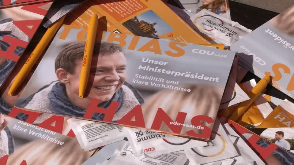 Video: CDU im Saarland drohen starke Verluste Video: CDU im Saarland drohen starke Verluste