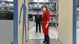Aletta von Massenbach im BER Terminal 2