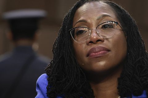 Ketanji Brown Jackson während des Senats-Hearings als Supreme-Court-Kandidat