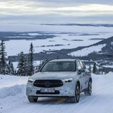 Sobald man sich in das Gelände wagt und den entsprechenden Fahrmodus wählt, verschwindet die Motorhaube