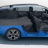 Der Ladeboden hat keine Stufe, steigt aber leicht an