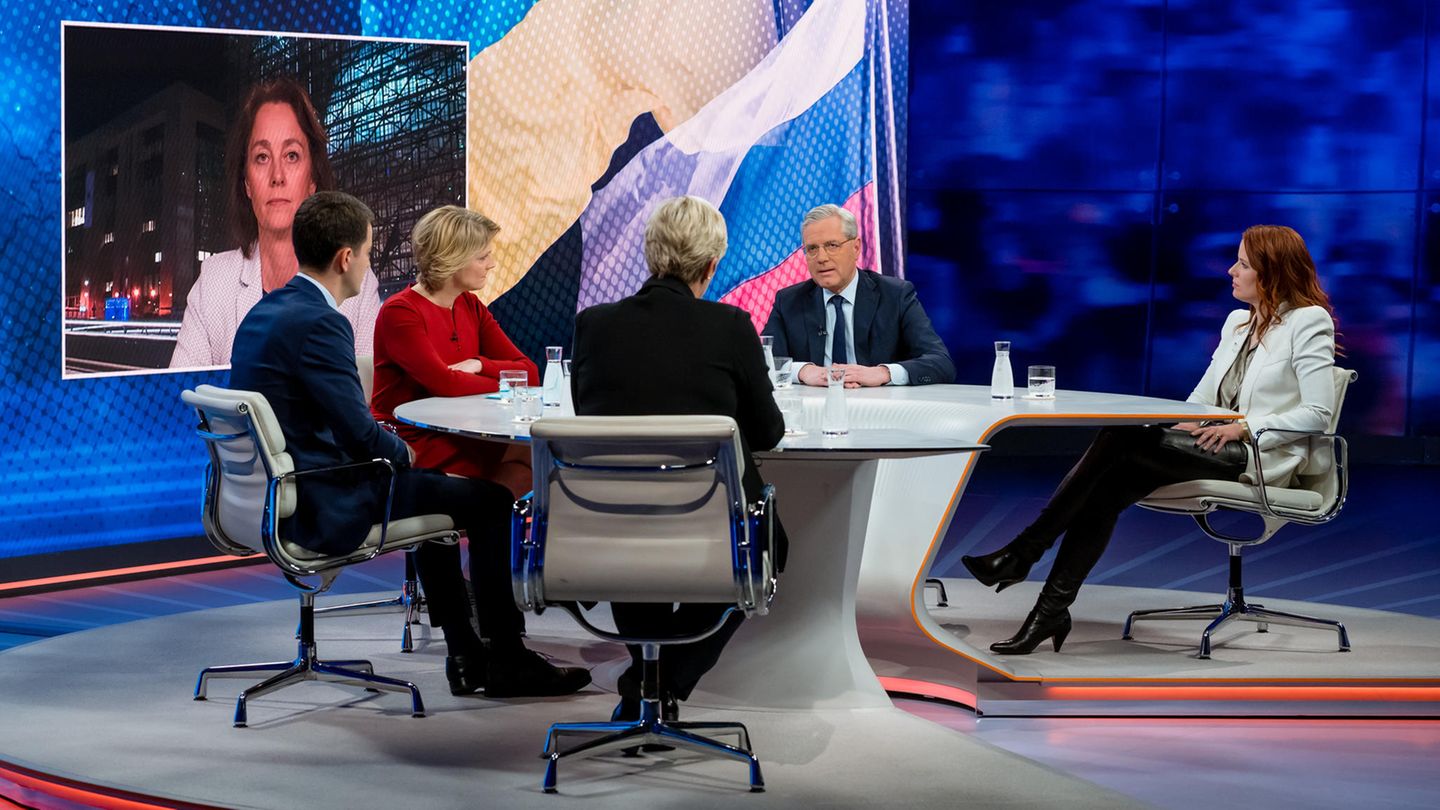 Illner-Talkrunde mit Marietta Slomka als Vertreterin