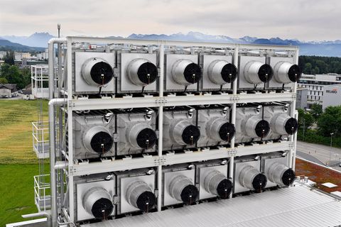 Climeworks-Anlage im schweizerischen Hinwil