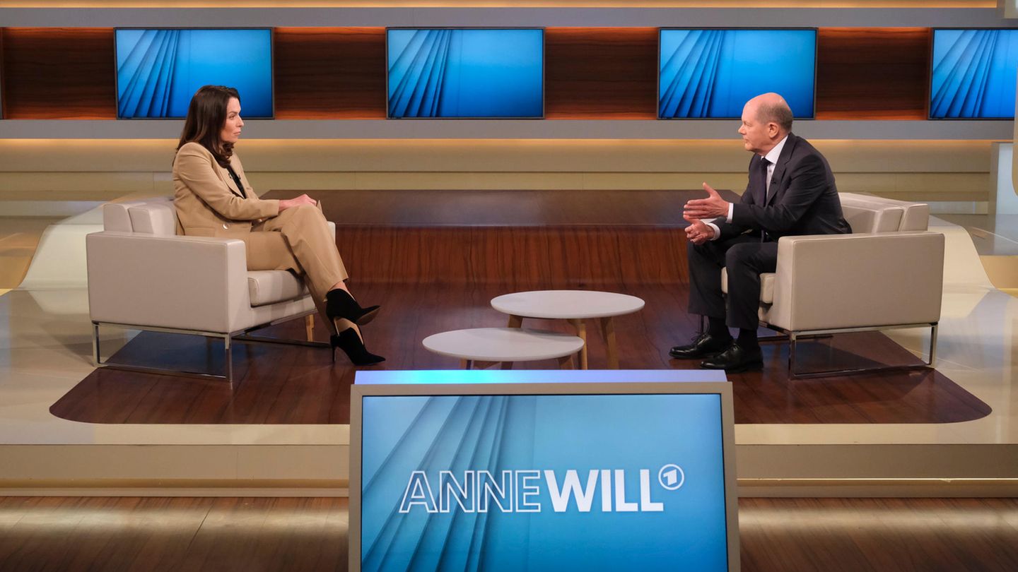 Olaf Scholz bei Anne Will