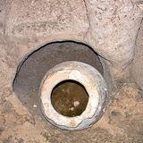 Überirdisch sahen die Belüftungsschächte so aus.