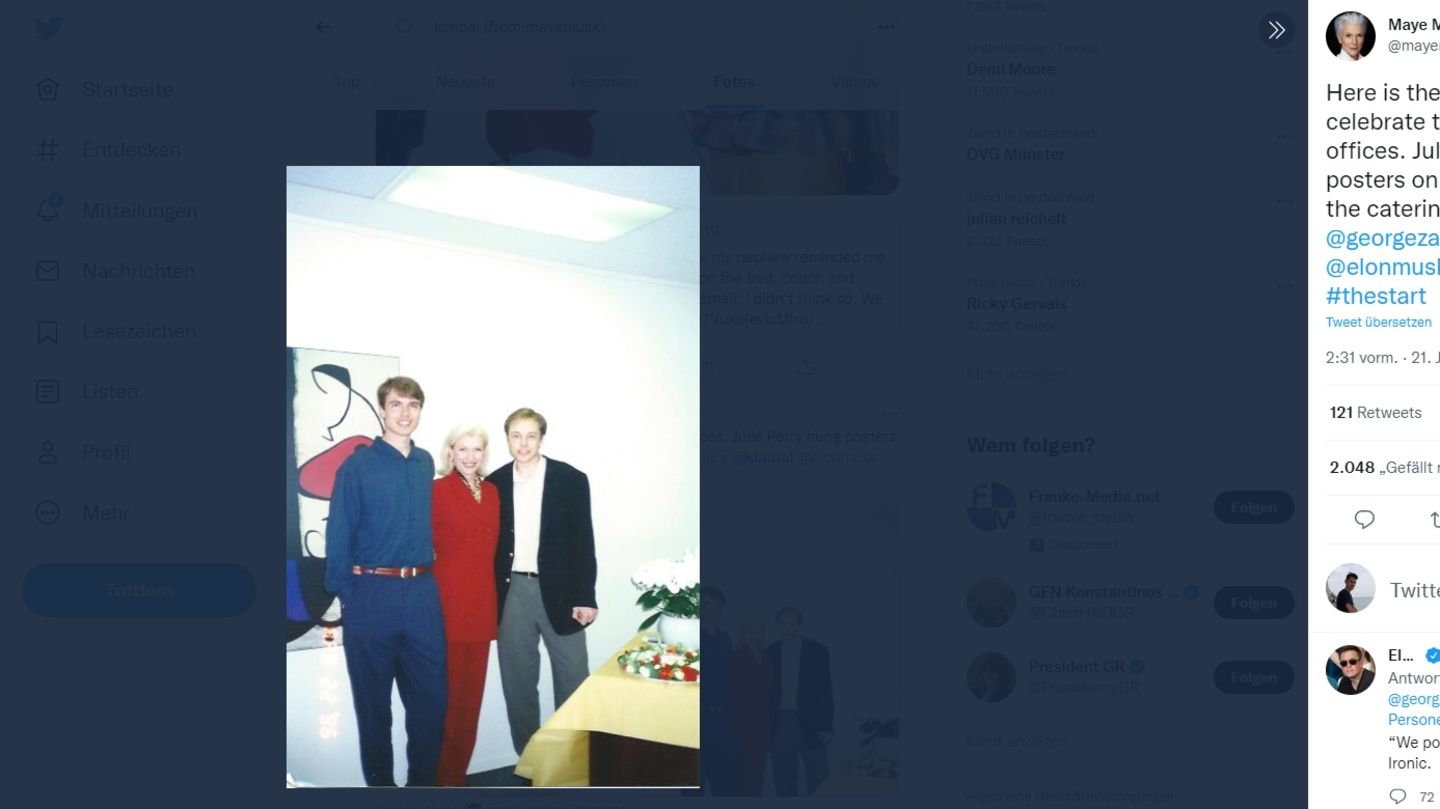 Elon Musk mit seinem Bruder Kimbal