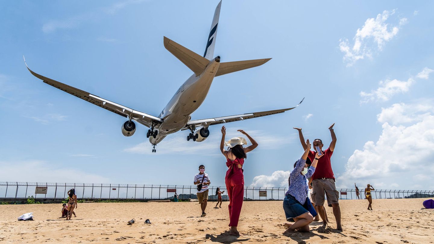 Landeanflug auf Phuket, Thailand