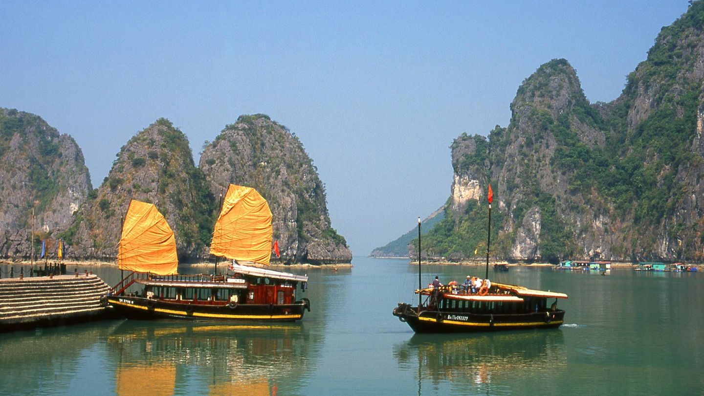 Halong-Bucht in Vietnam Halong-Bucht in Vietnam