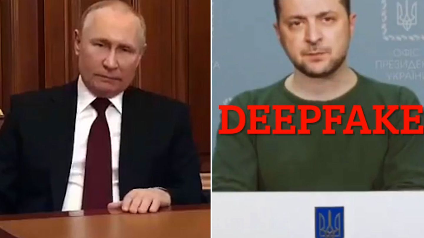 Attention, these manipulated videos of Putin and Zelenskyj are fake