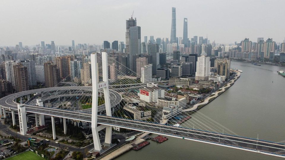 Ein Blick auf Shanghai, China Ein Blick auf Shanghai, China