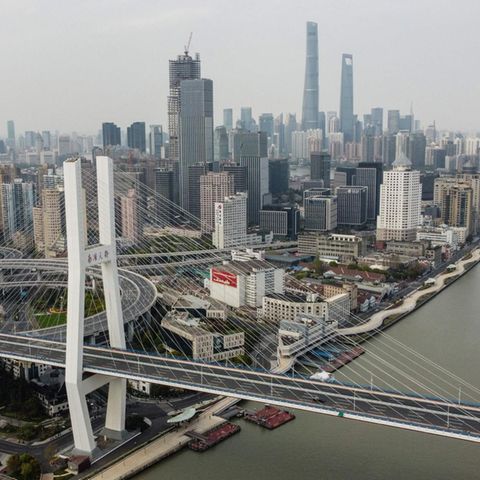 Ein Blick auf Shanghai, China