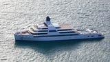 Die Jacht "Solaris" von Roman Abramowitsch auf der Nordsee