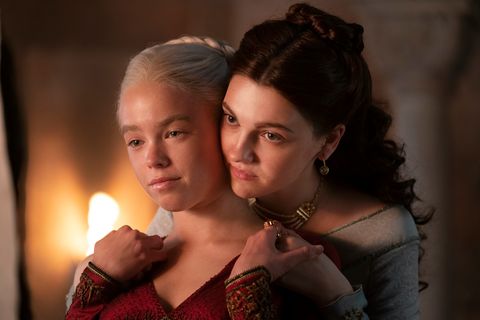 Prinzessin Rhaenyra Targaryen (Emma D'Arcy) und Alicen Hightower (Olivia Cooke)