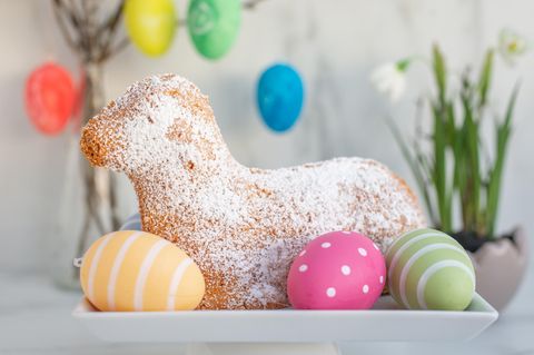 Das Osterlamm ist ein beliebter Kuchen