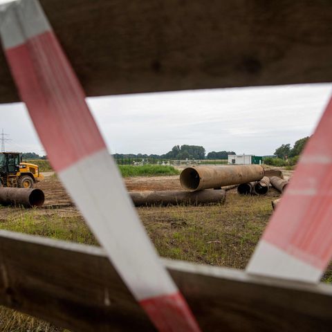 Elemente der Gaspipeline Nord Stream 2