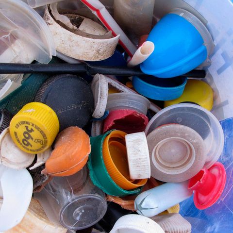 Jede Menge Plastik: Müll vom Strand in Sandy Hook im US-Bundesstaat New Jersey (Archivbild)