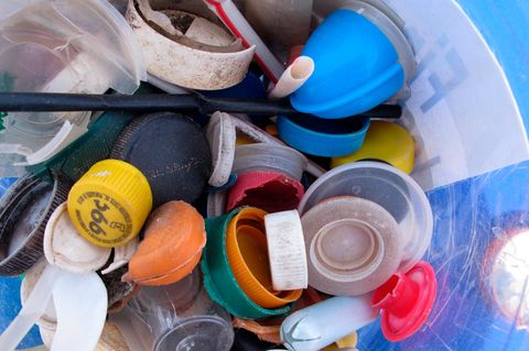 Jede Menge Plastik: Müll vom Strand in Sandy Hook im US-Bundesstaat New Jersey (Archivbild)