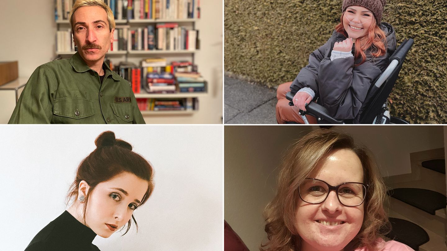 Collage mit Fotos von Altan Eskin, Michelle Schindlmeier, Luisa L' Audace und Michaela Nie