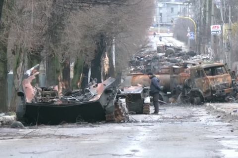 Region Kiew: "Sie verminen sogar Leichen": Selenskyj erhebt schwere Vorwürfe gegen russische Armee