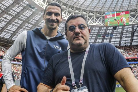 GER ONLY Zlatan Ibrahimovic Mino Raiola