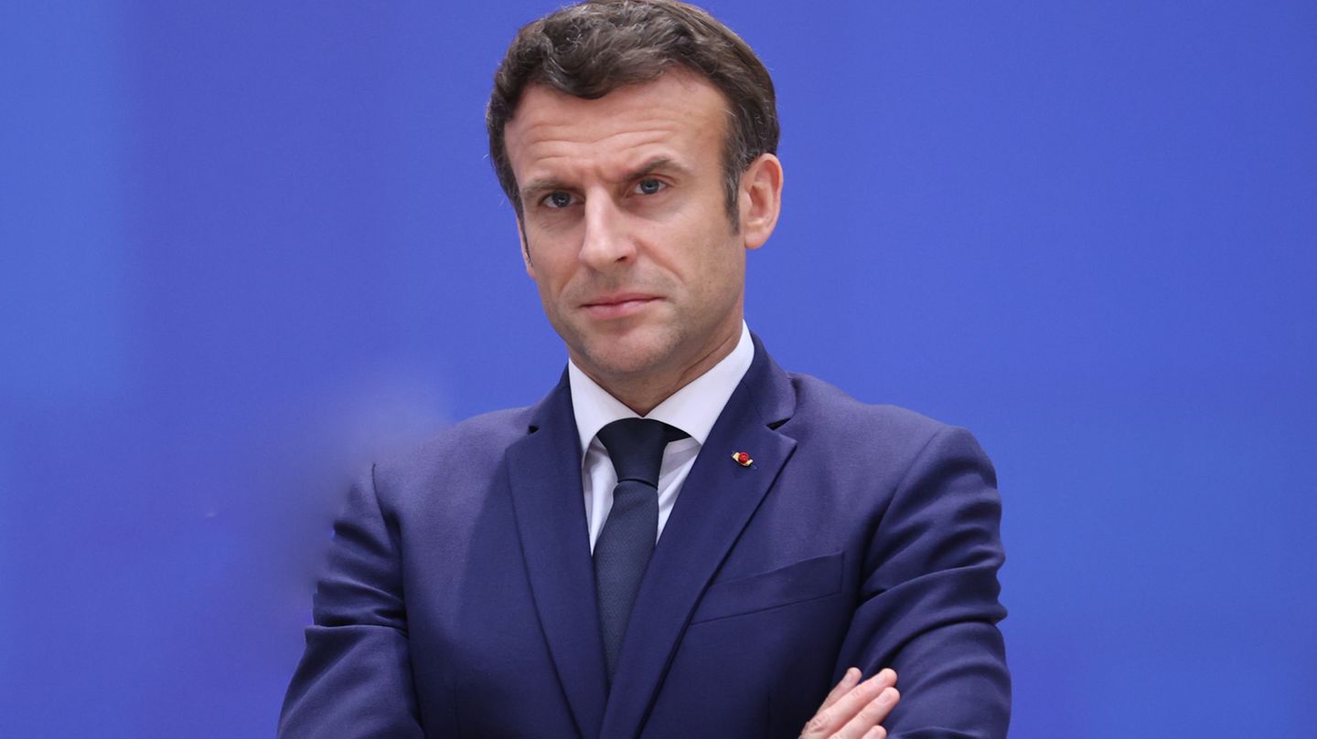 Porträt von Emmanuel Macron