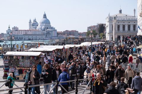 Touristen in Venedig