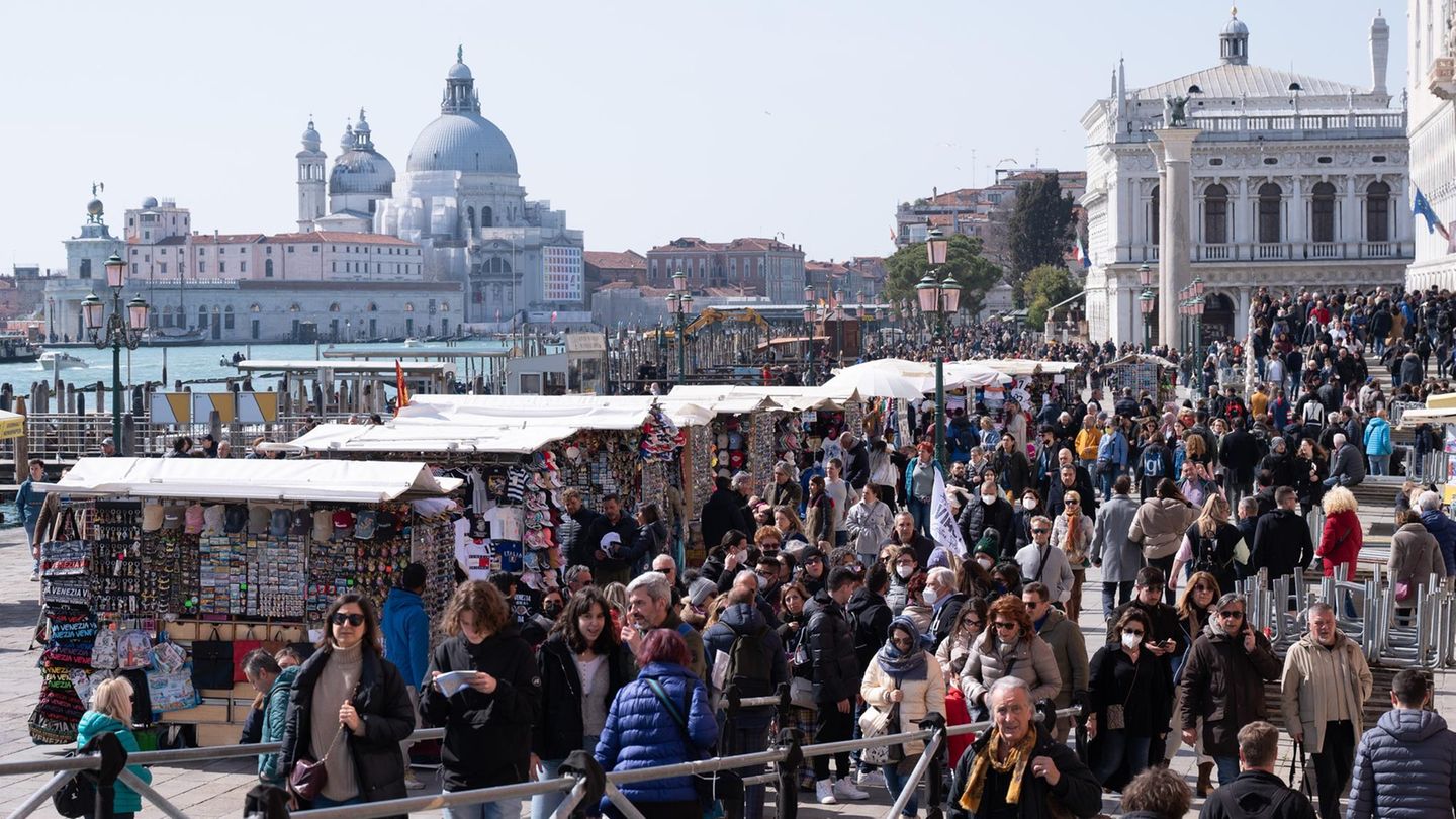 Touristen in Venedig