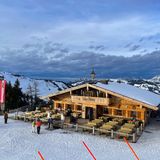 Ski-Hütte in den Österreichischen Alpen